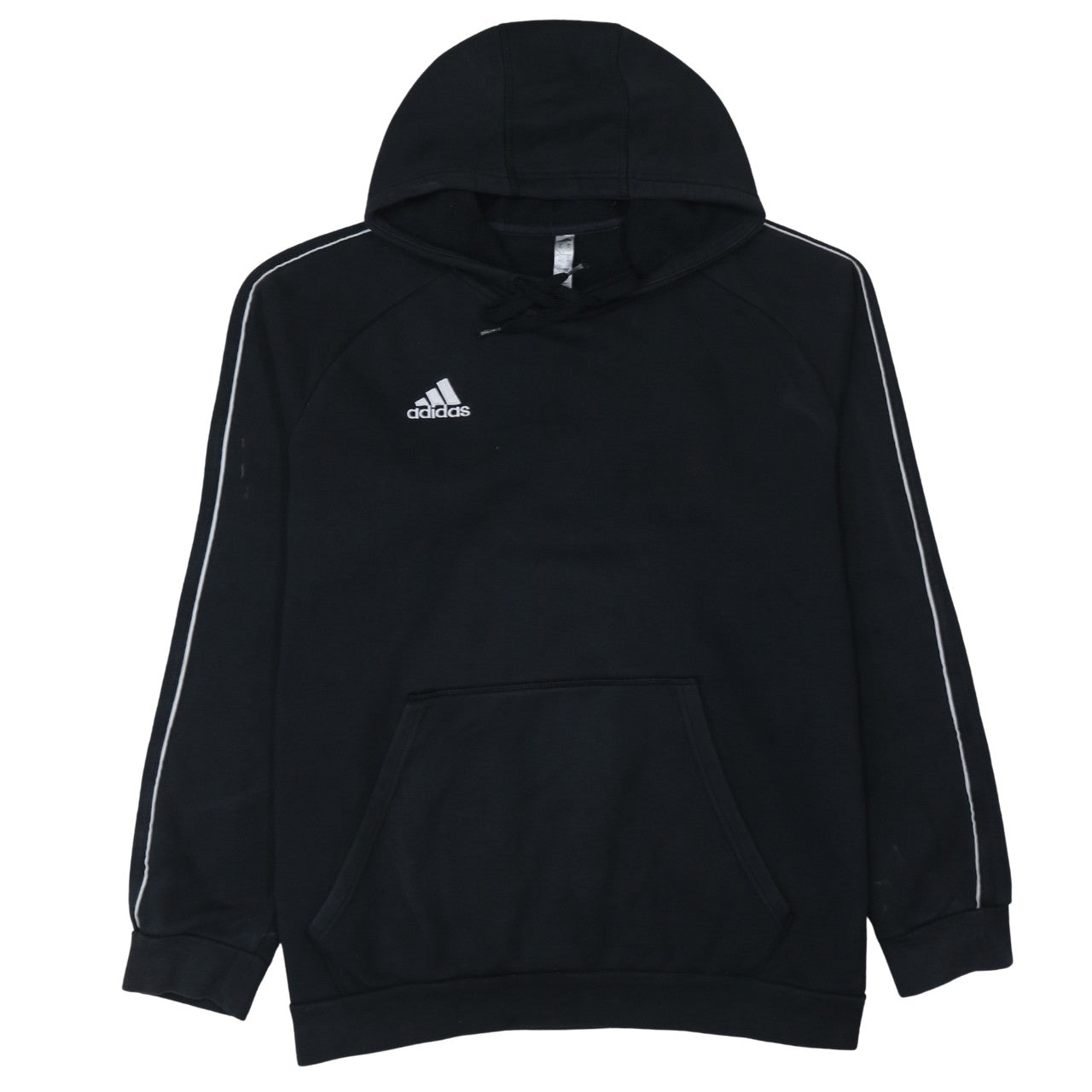 Adidas Men's Black XL Pullover Hoodie with Logo Detail