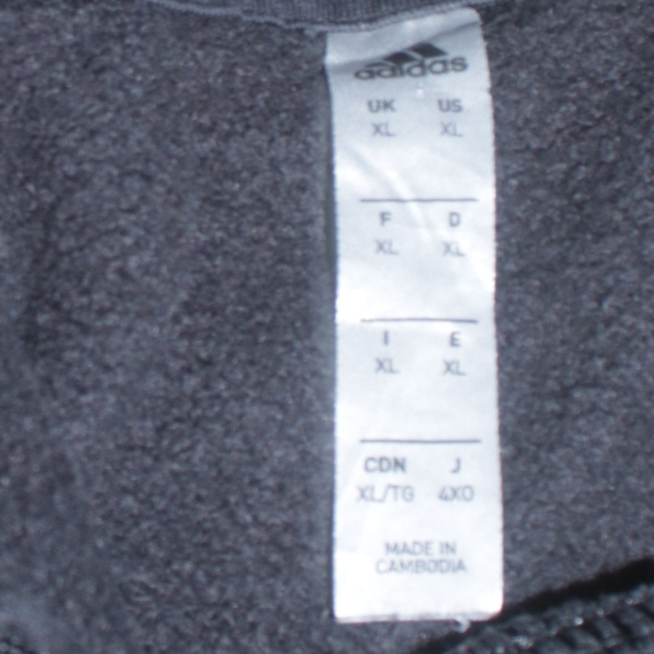Adidas Men's Black XL Pullover Hoodie with Logo Detail