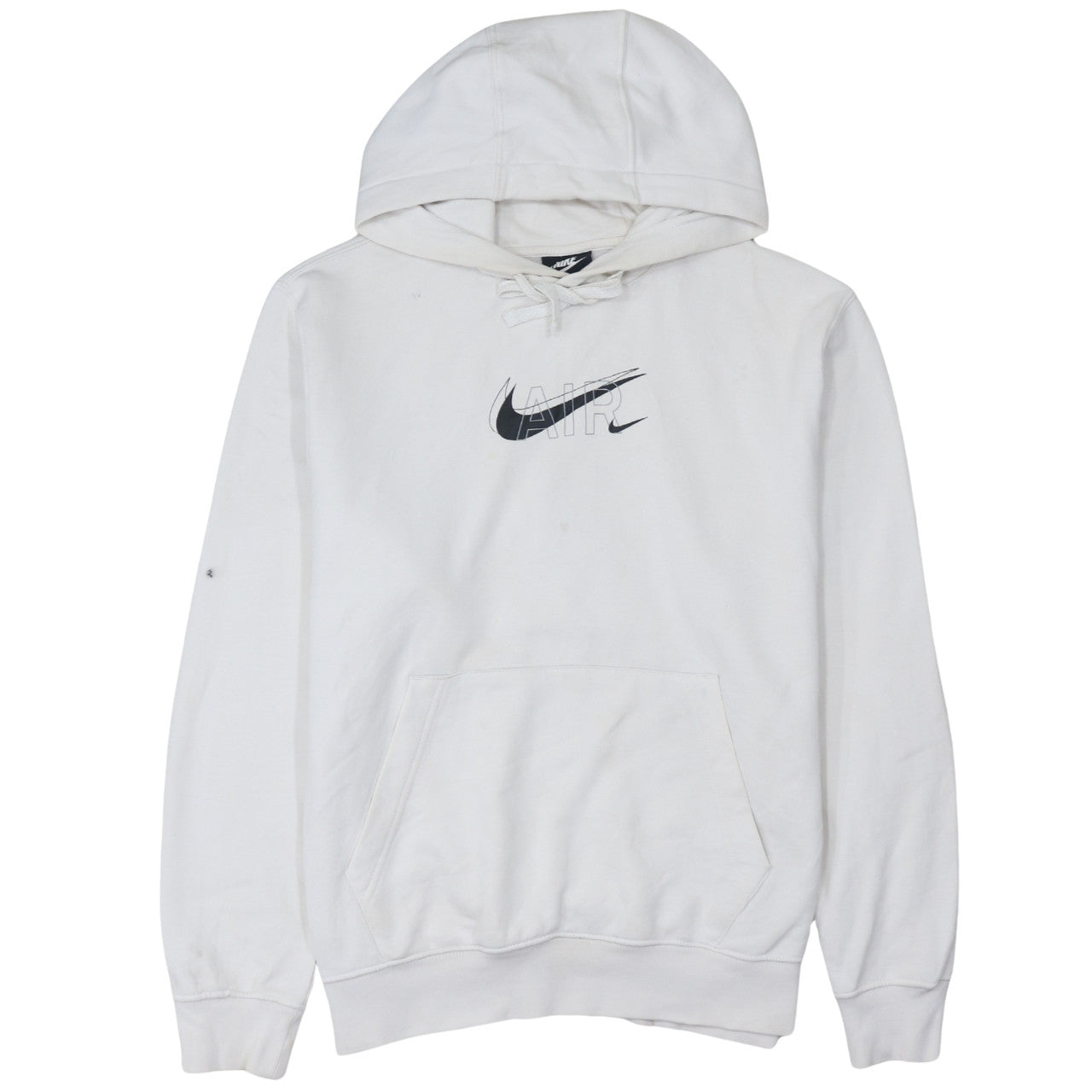 Nike Men's White Air Logo Pullover Hoodie Size M
