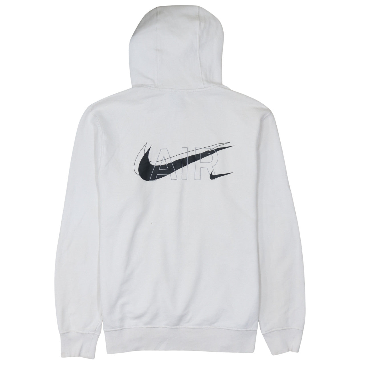 Nike Men's White Air Logo Pullover Hoodie Size M