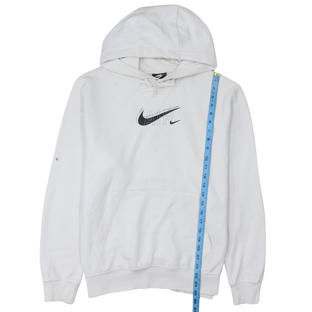 Nike Men's White Air Logo Pullover Hoodie Size M