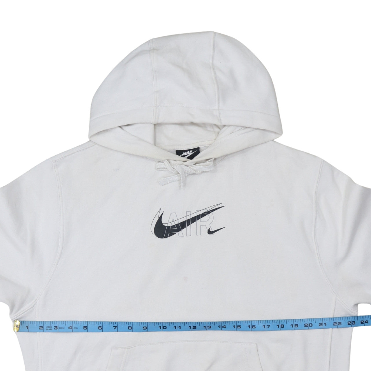 Nike Men's White Air Logo Pullover Hoodie Size M