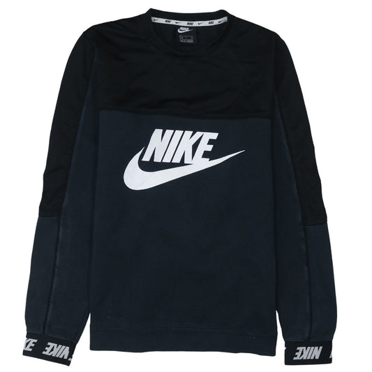 Nike Men's Black Small Logo Pullover Crew Neck Sweatshirt