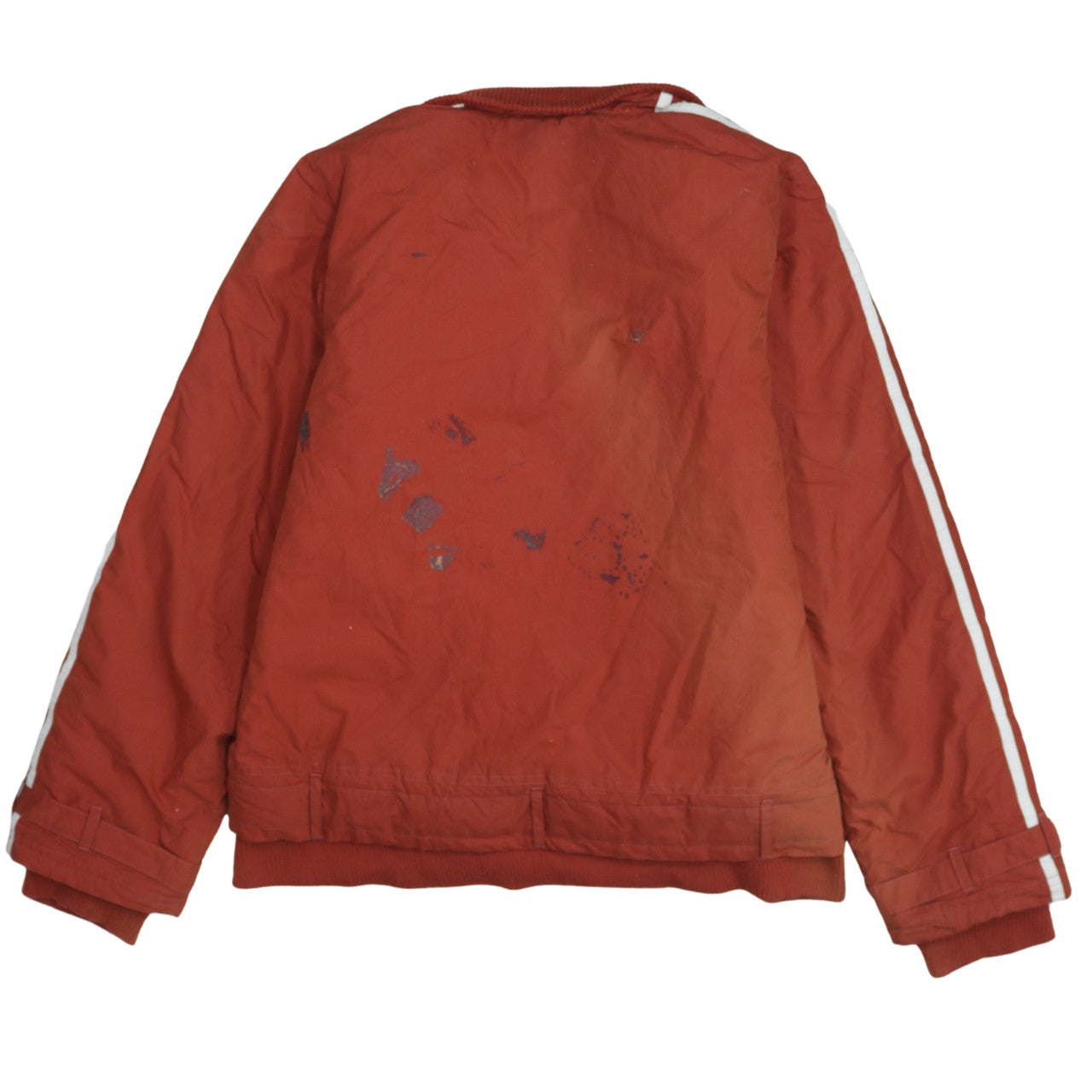 adidas Men Red Bomber Jacket XL Polyester Lined Sportswear