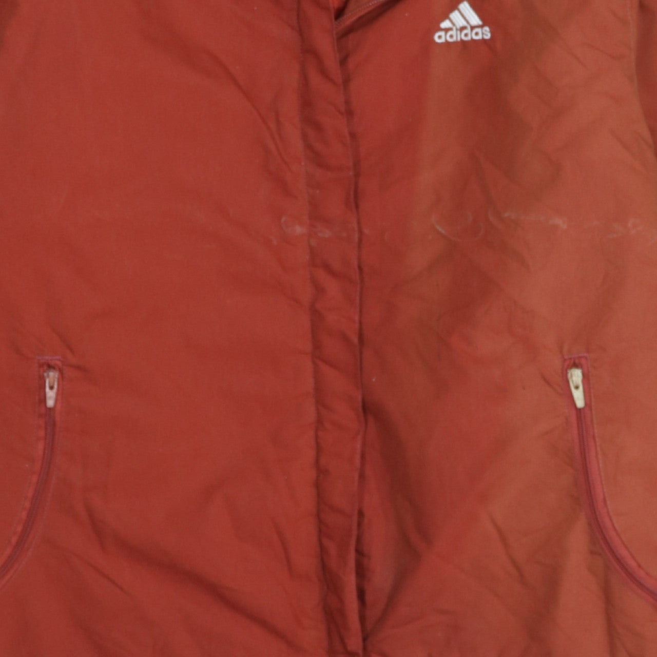adidas Men Red Bomber Jacket XL Polyester Lined Sportswear