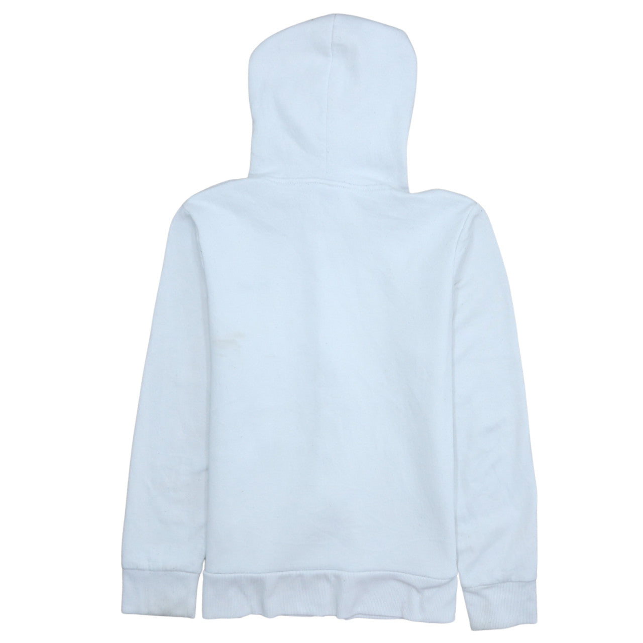 Lee Cooper Women's White Full Zip Hoodie Size 10 UK Cotton Blend Casual