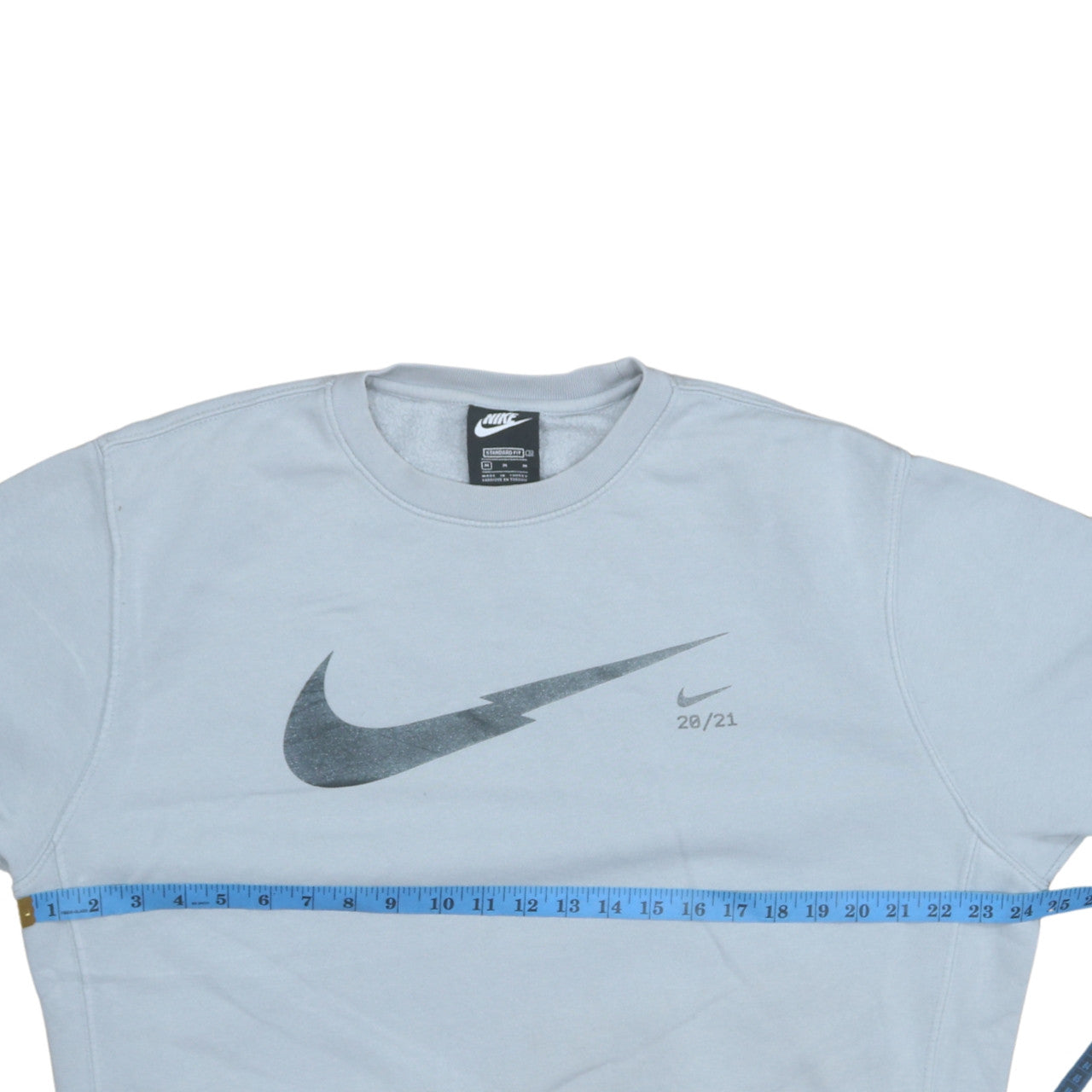 Nike Men's Grey Graphic Logo Pullover Sweatshirt M