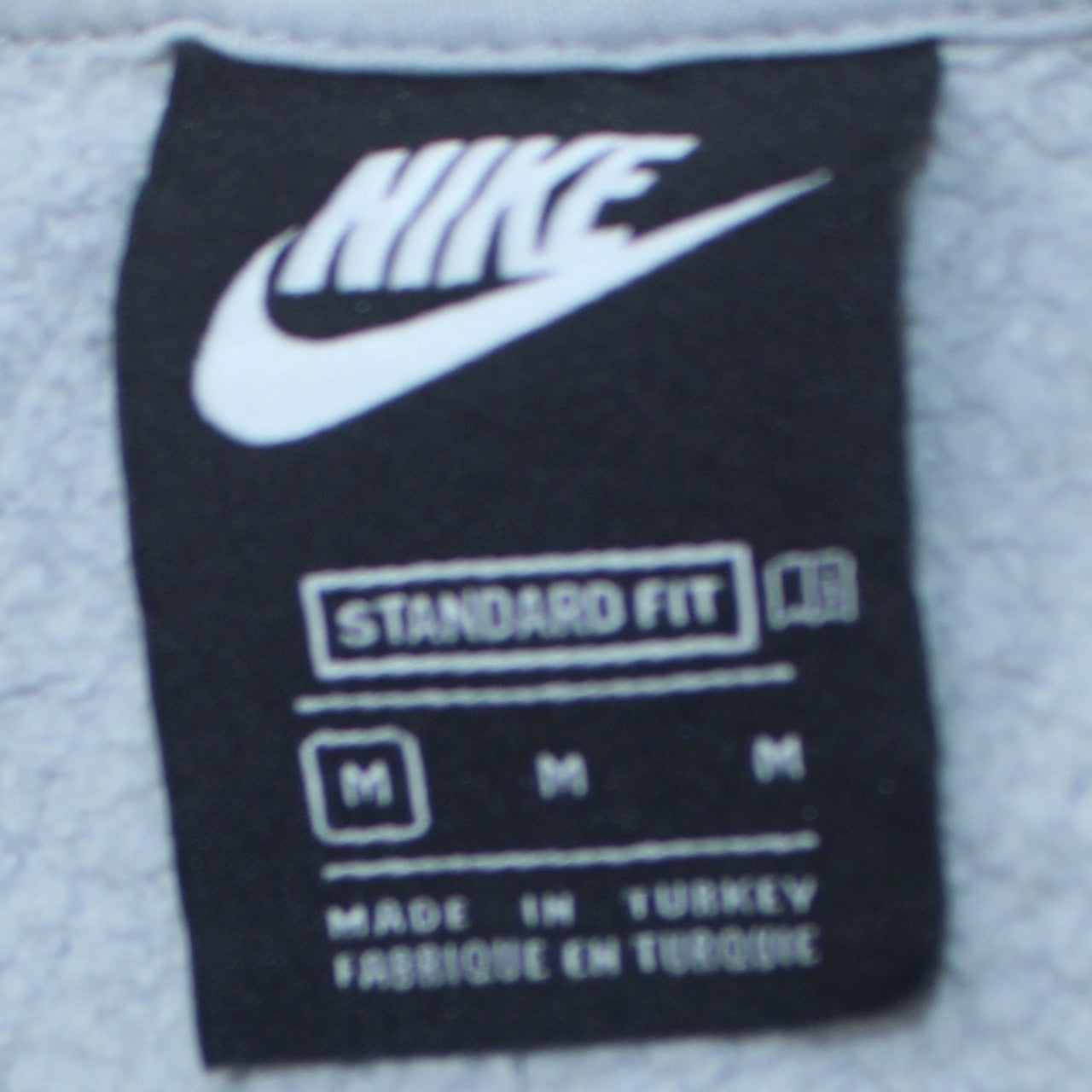 Nike Men's Grey Graphic Logo Pullover Sweatshirt M