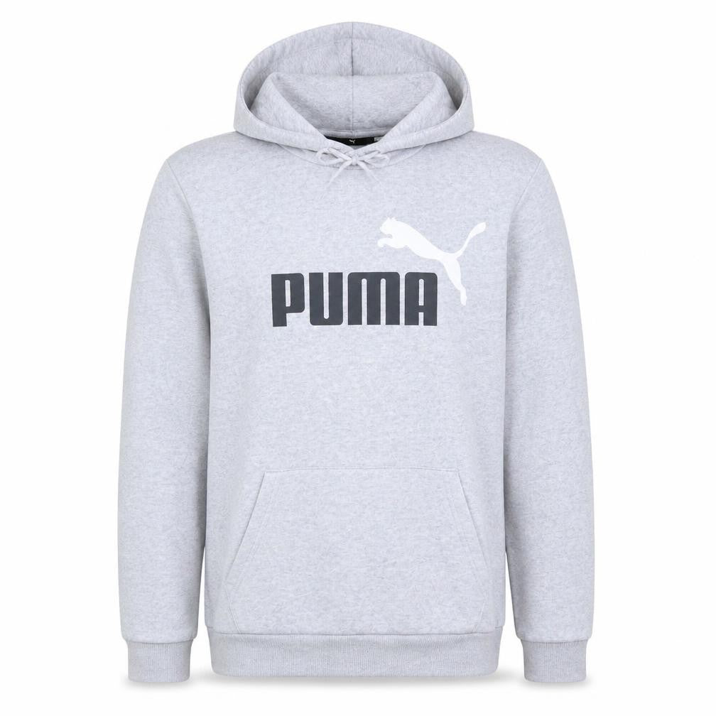 Puma Men’s Grey Pullover Hoodie Size M Regular Fit Sportswear
