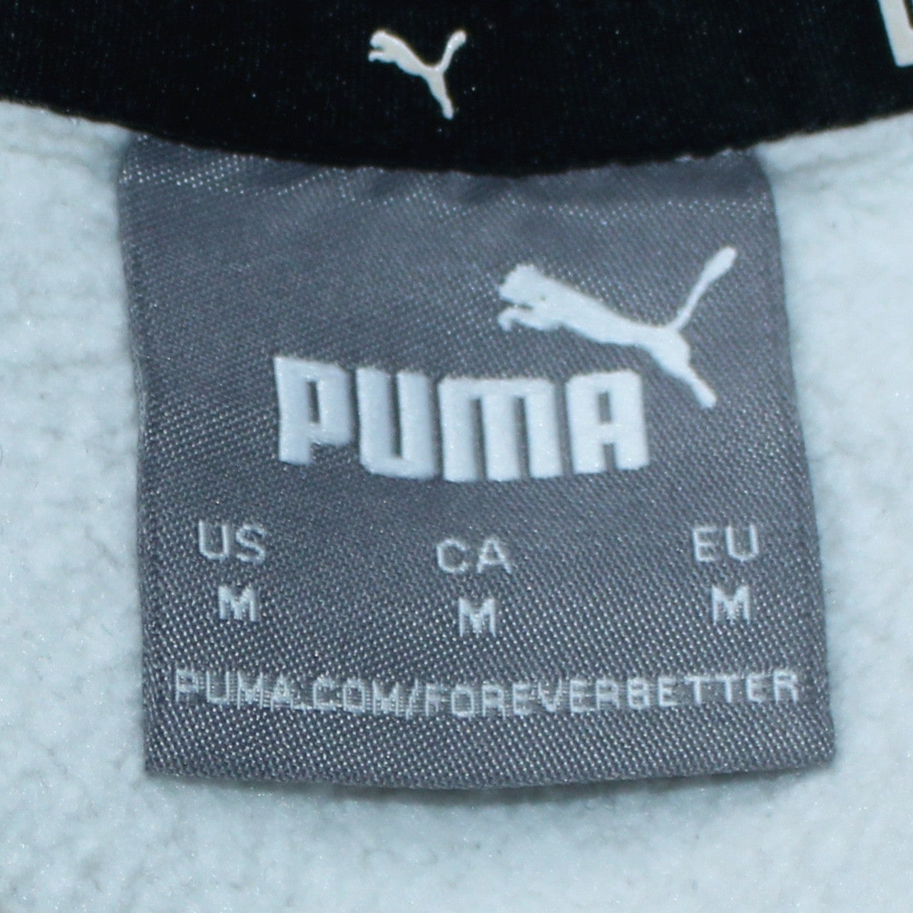 Puma Men’s Grey Pullover Hoodie Size M Regular Fit Sportswear