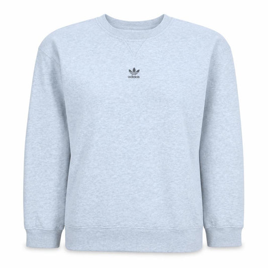 Adidas Women Grey Crew Neck Pullover Sweatshirt Size 10