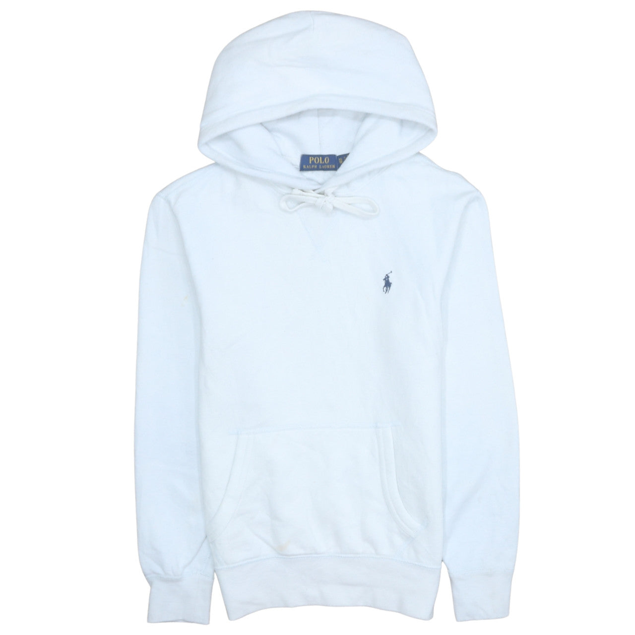 Polo Ralph Lauren Women White Cotton Blend Pullover Hoodie XL