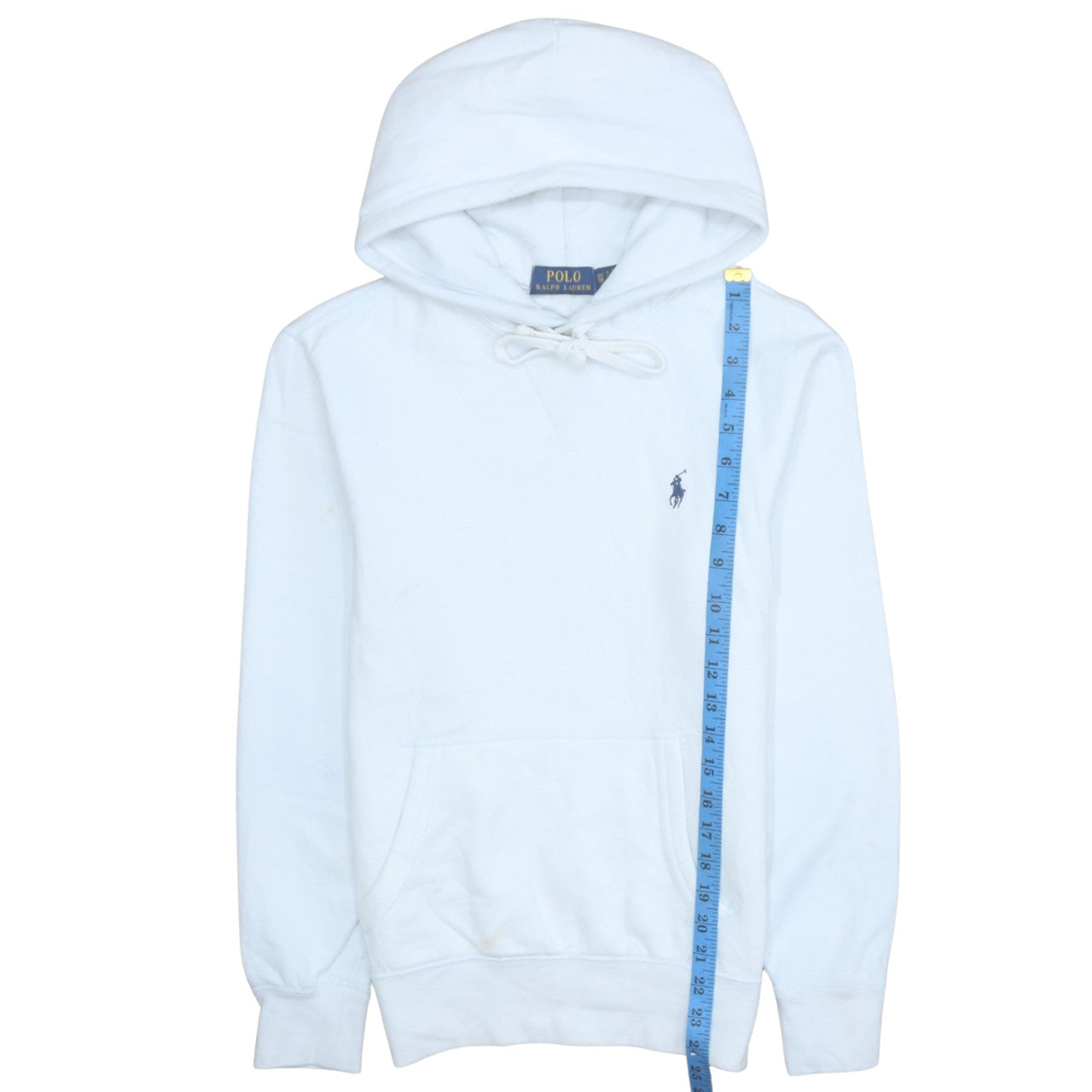 Polo Ralph Lauren Women White Cotton Blend Pullover Hoodie XL