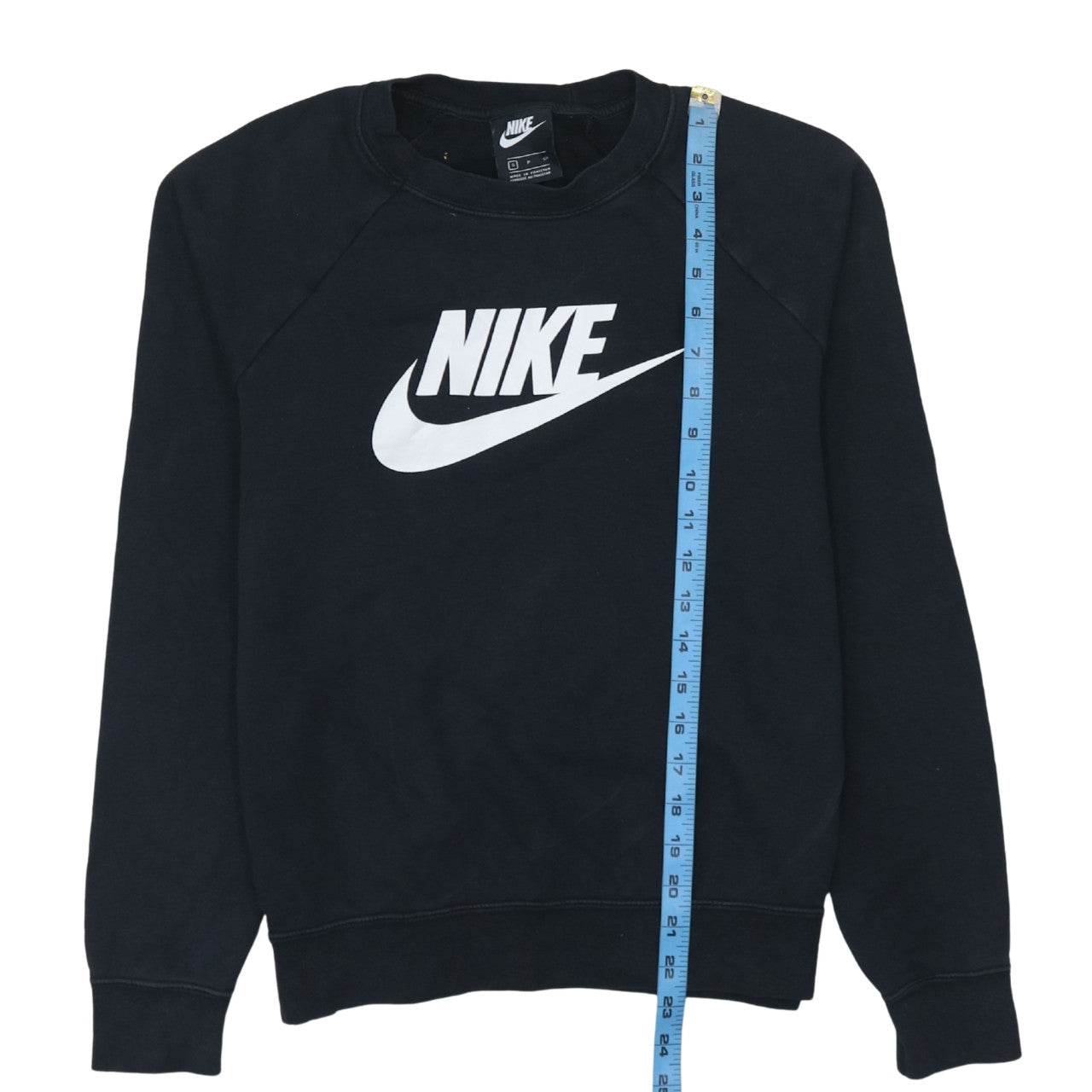 Nike Men's Black Small Crew Neck Pullover Sweatshirt