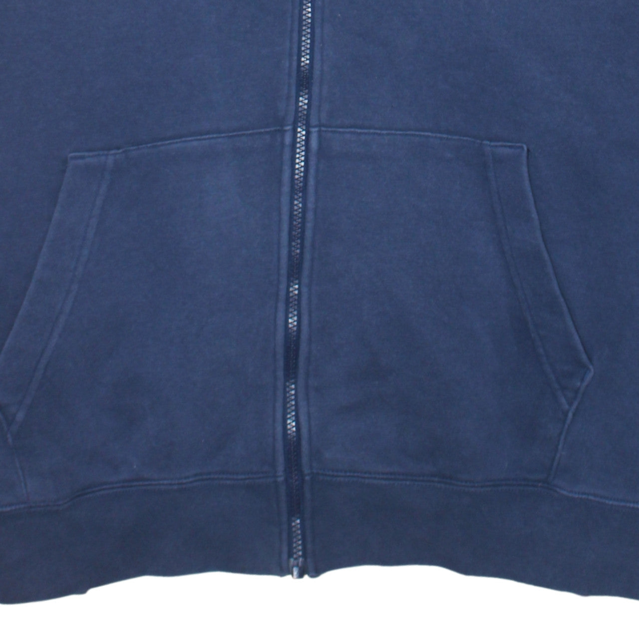 Nike Men's Blue Full Zip Hoodie XL Fleece Logo Sweatshirt