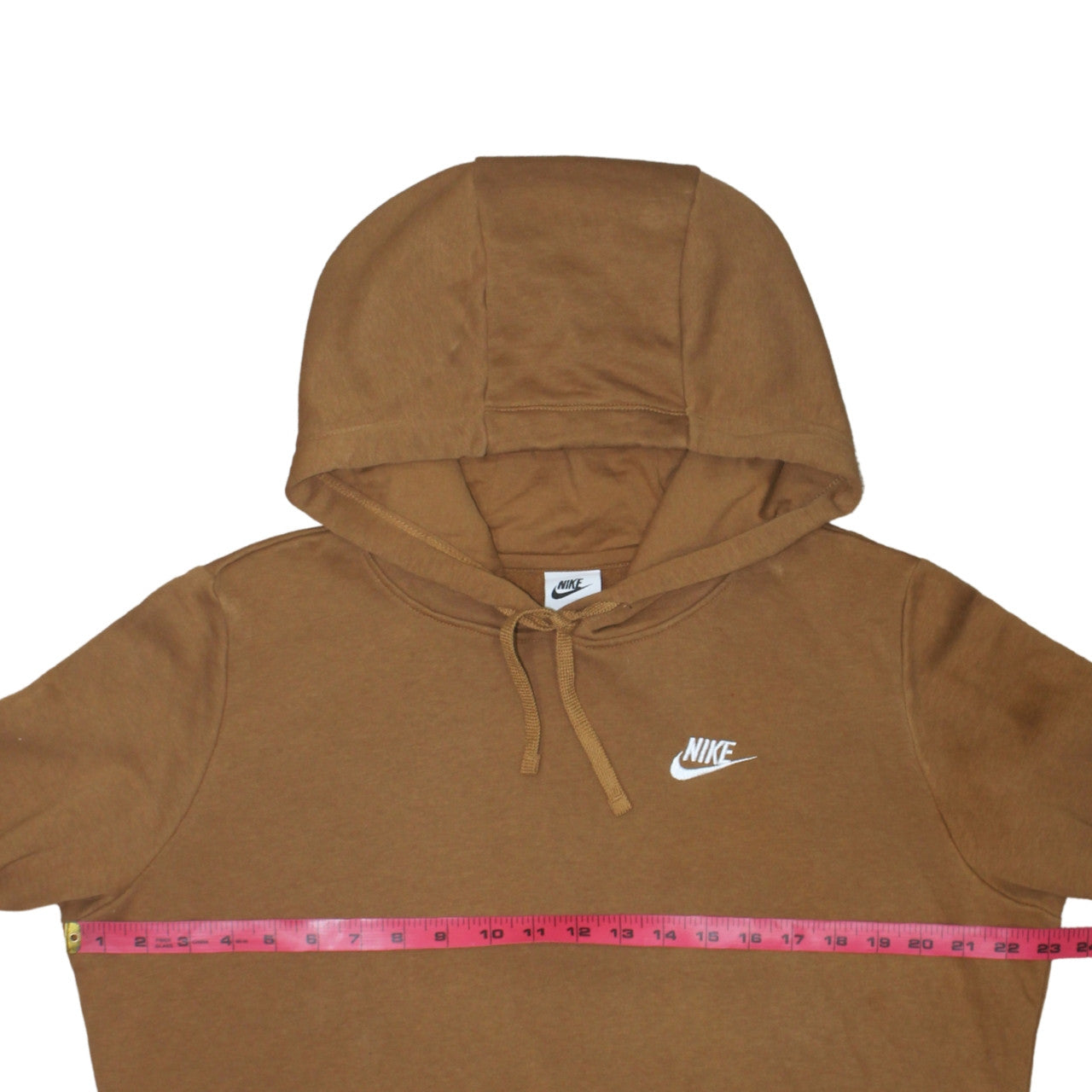 Nike Men's Brown Pullover Hoodie M Regular Fit Fleece Sportswear