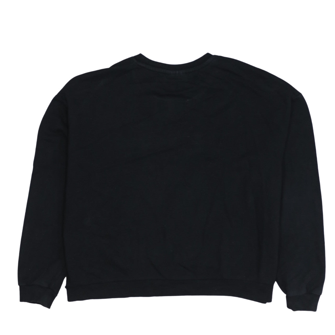 Disney C&A Women's Black Mickey Embroidered Pullover Sweatshirt M