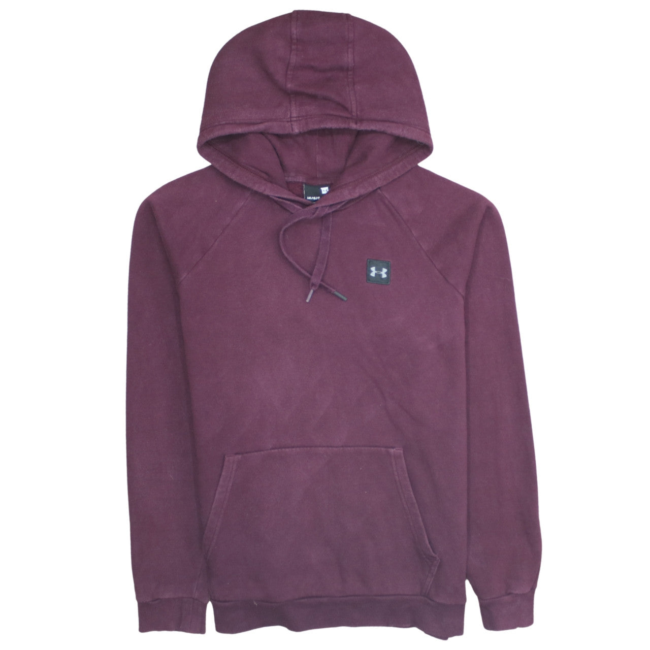 Under Armour Womens Burgundy Hoodie Size L Cotton Blend Pullover