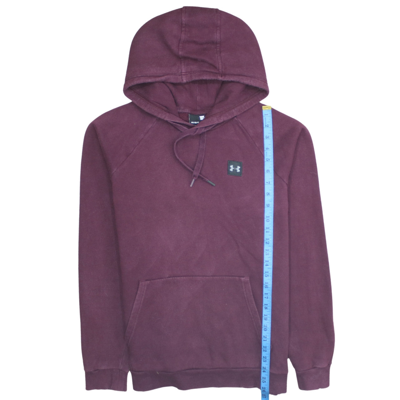 Under Armour Womens Burgundy Hoodie Size L Cotton Blend Pullover
