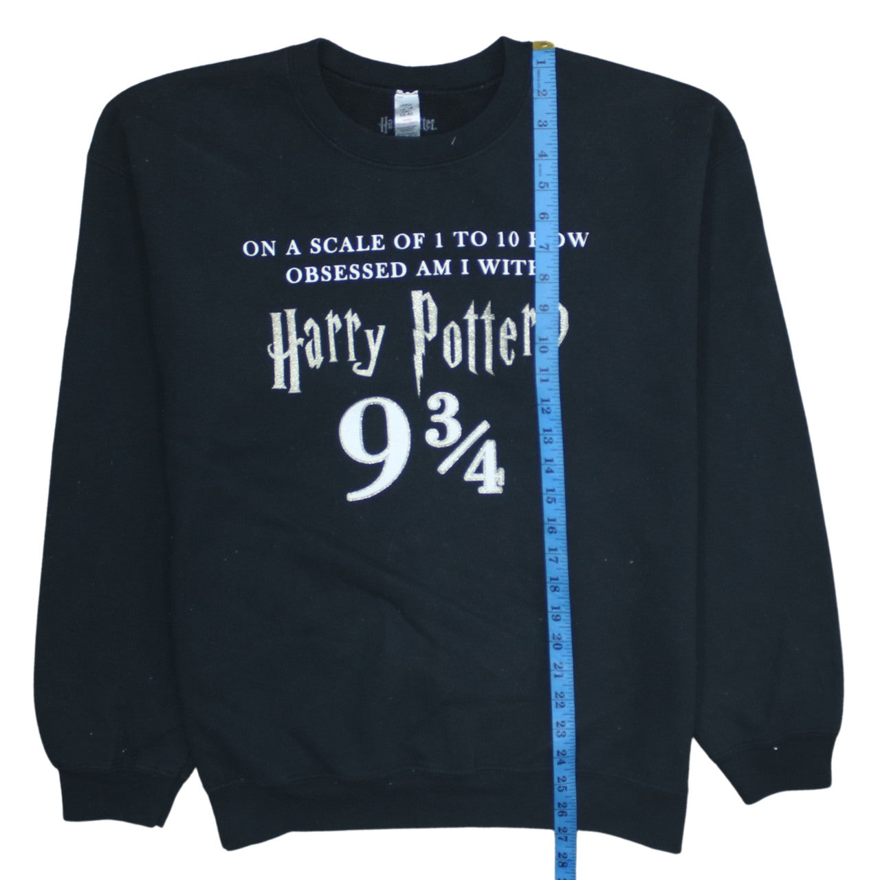 Harry Potter Women Black Sweatshirt Large 16-18 Crew Neck Pullover Fleece