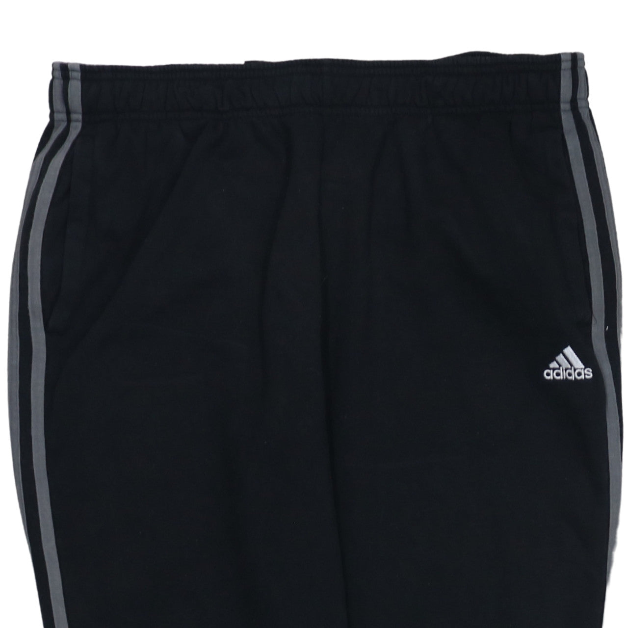 Adidas Men's Black Jogger Sweatpants M Tapered Fit Side Stripe