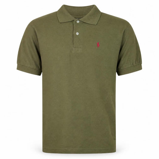 Polo Sport Men's Green L Cotton Polo Shirt Classic Fit