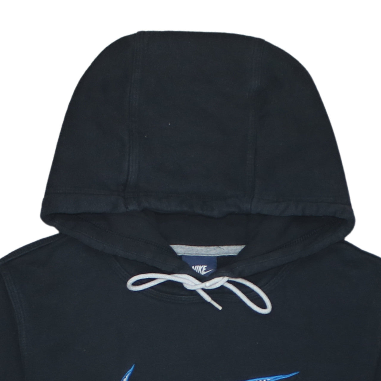 Nike Men's Black Pullover Hoodie Small Cotton Blend Embroidered Logo