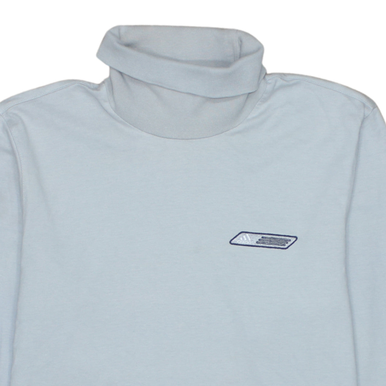 Adidas Men's Grey Roll Neck Long Sleeve T-Shirt Size S