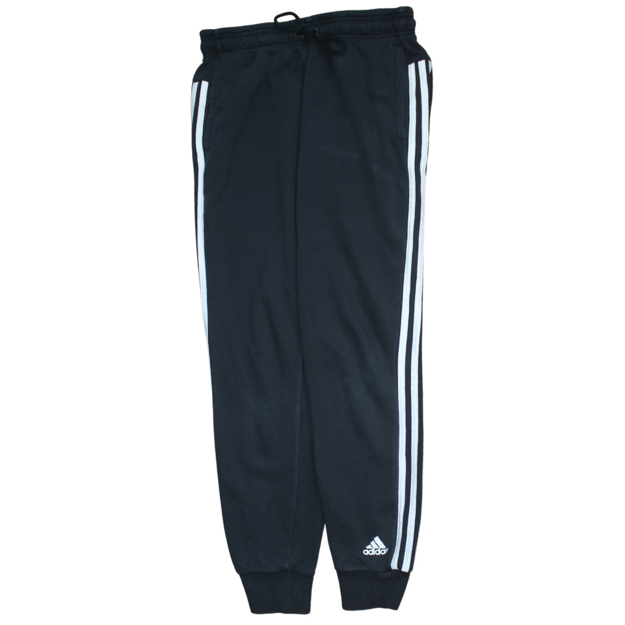Adidas Women’s Black Jogger Trousers Size 8-10 with Drawstring Waist