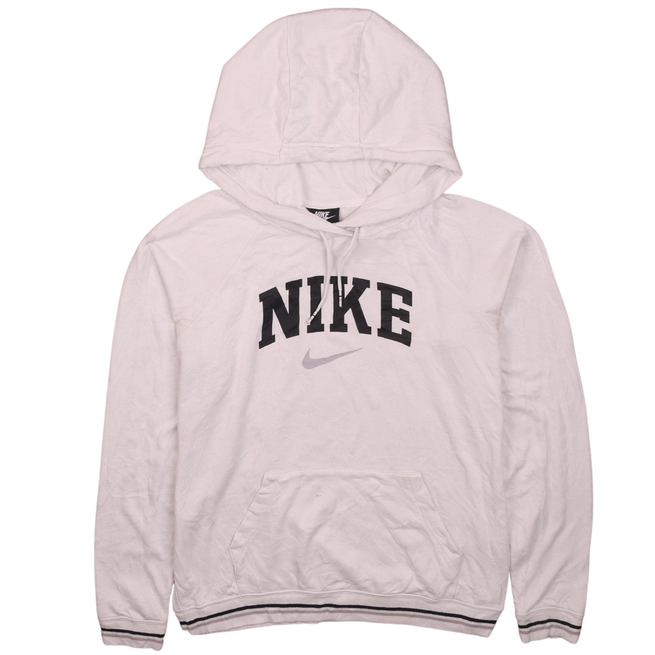 Nike Womens Ivory Pullover Hoodie Medium Hooded Sweatshirt