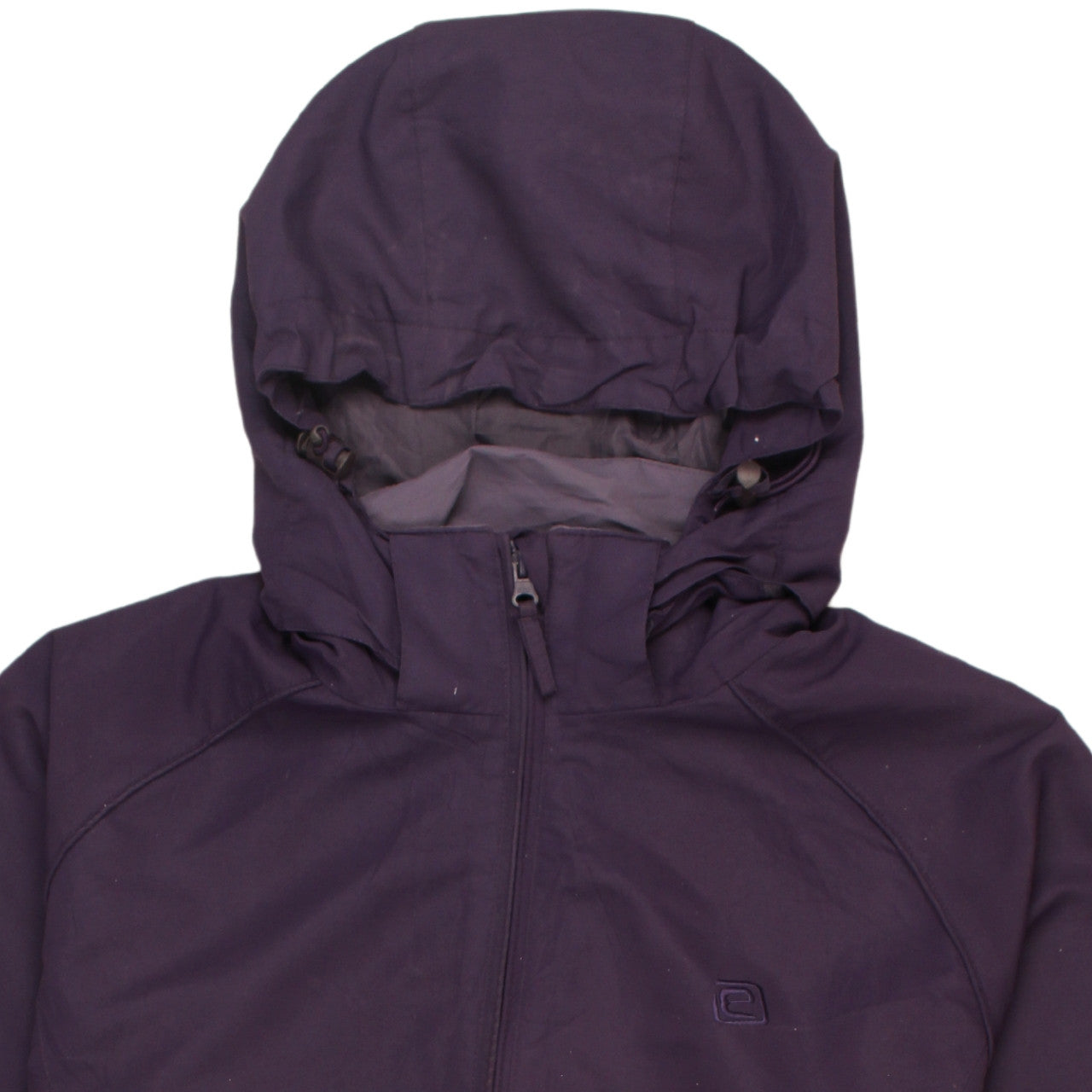 Mountain Essentials Women's Purple Hooded Waterproof Jacket Size 16