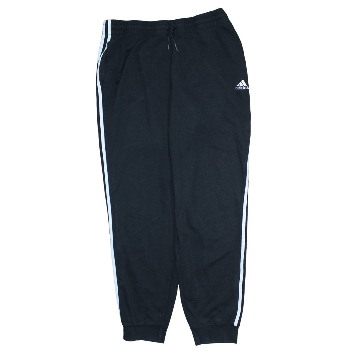Adidas Women's Black XL Track Pants with Side Stripes
