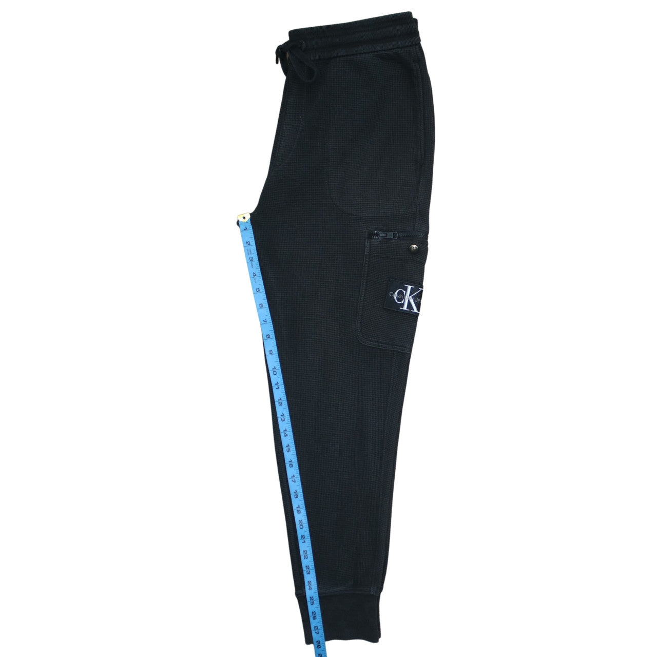 Calvin Klein Mens Black Jogger Sweatpants M Drawstring Pockets