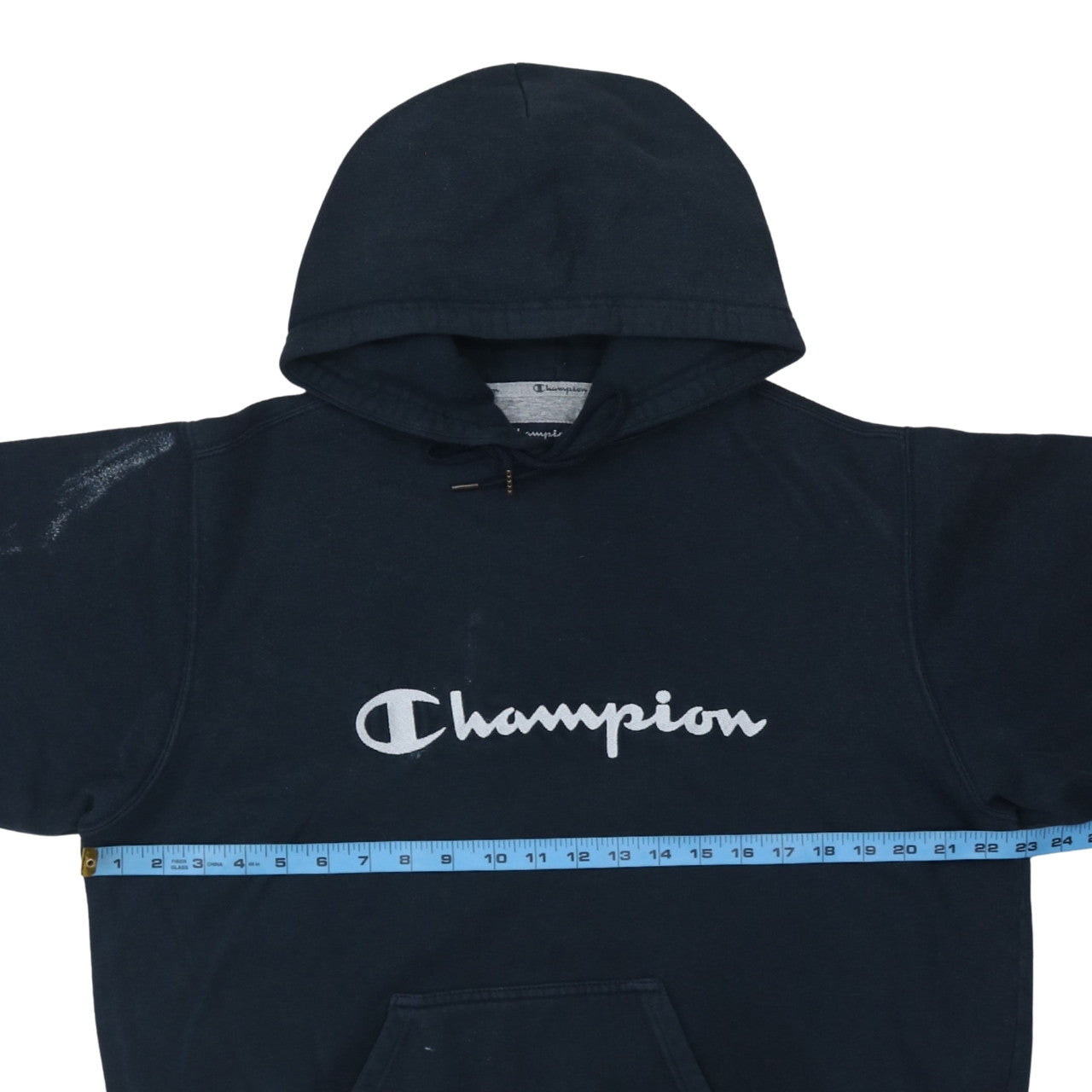 Champion Men’s Blue Pullover Hoodie L Logo Sportswear