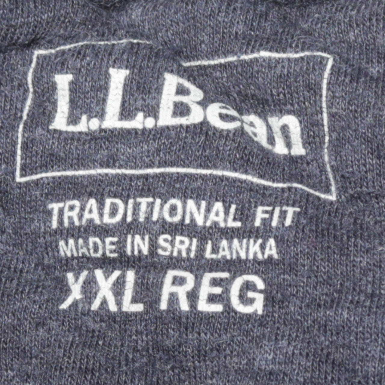 L.L.Bean Mens Blue 2XL Traditional Fit Quilted Crew Neck Sweatshirt