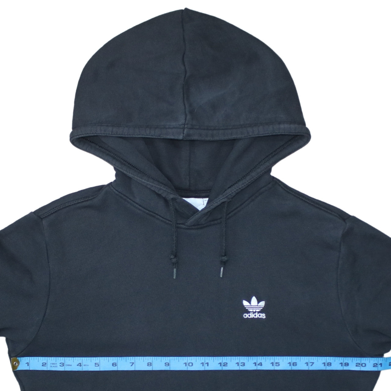 Adidas Men's Black Pullover Hoodie Small Logo Fleece Sweatshirt