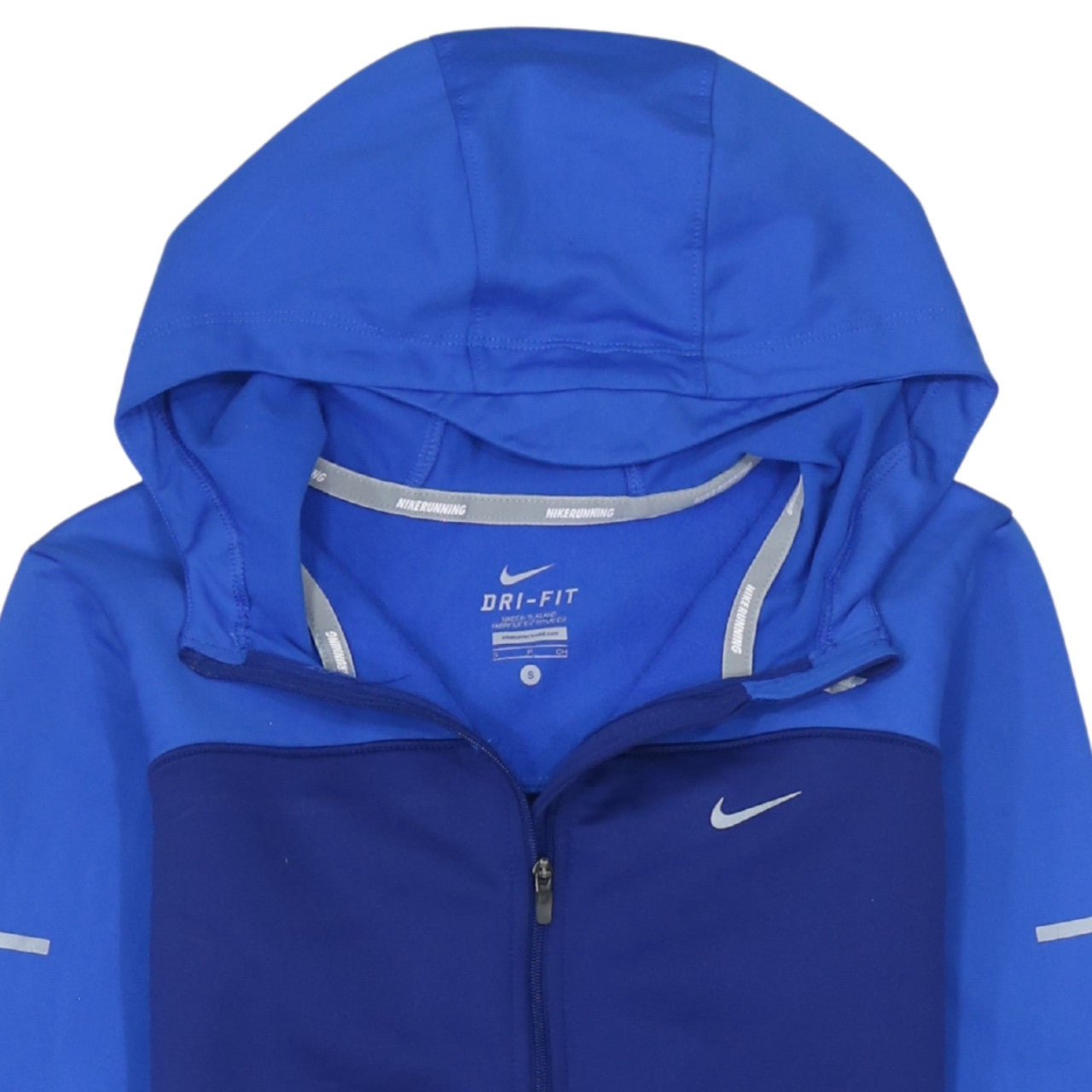 Nike Men's Blue Dri-FIT Running Hoodie Small 1/2 Zip Athletic Top