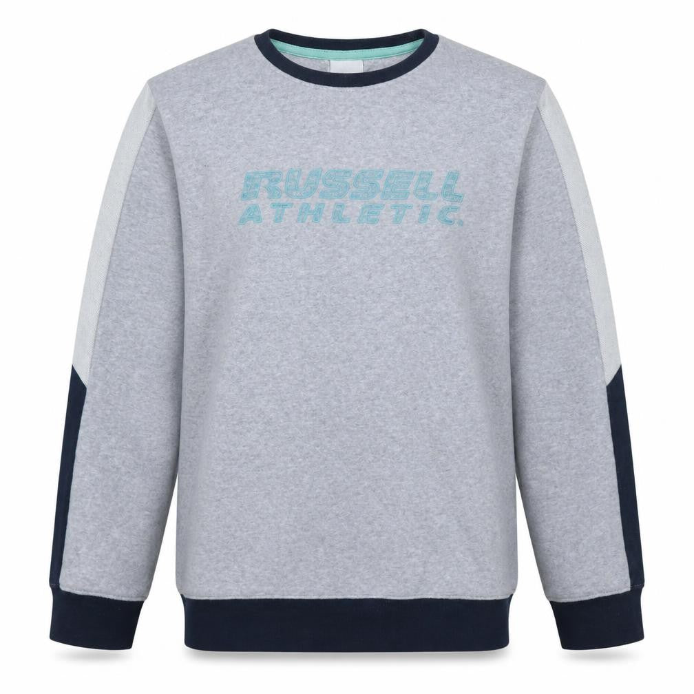 Russell Athletic Boys Grey Heather Sweatshirt 15-16 Years Cotton Blend Pullover