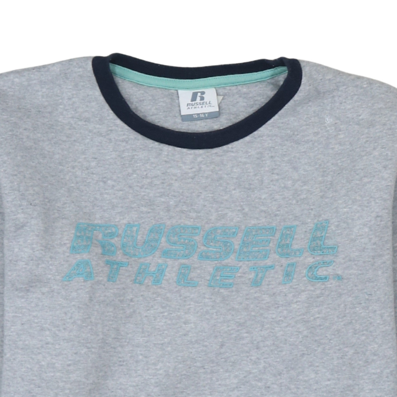 Russell Athletic Boys Grey Heather Sweatshirt 15-16 Years Cotton Blend Pullover