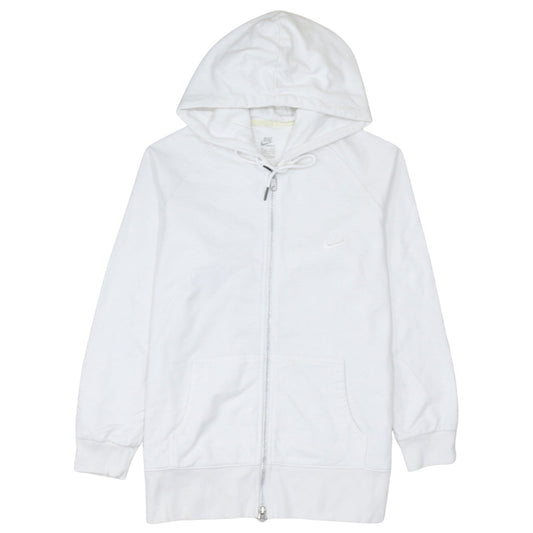 Nike Women White Full Zip Hoodie Sweatshirt Size 16/18 XL Sportswear