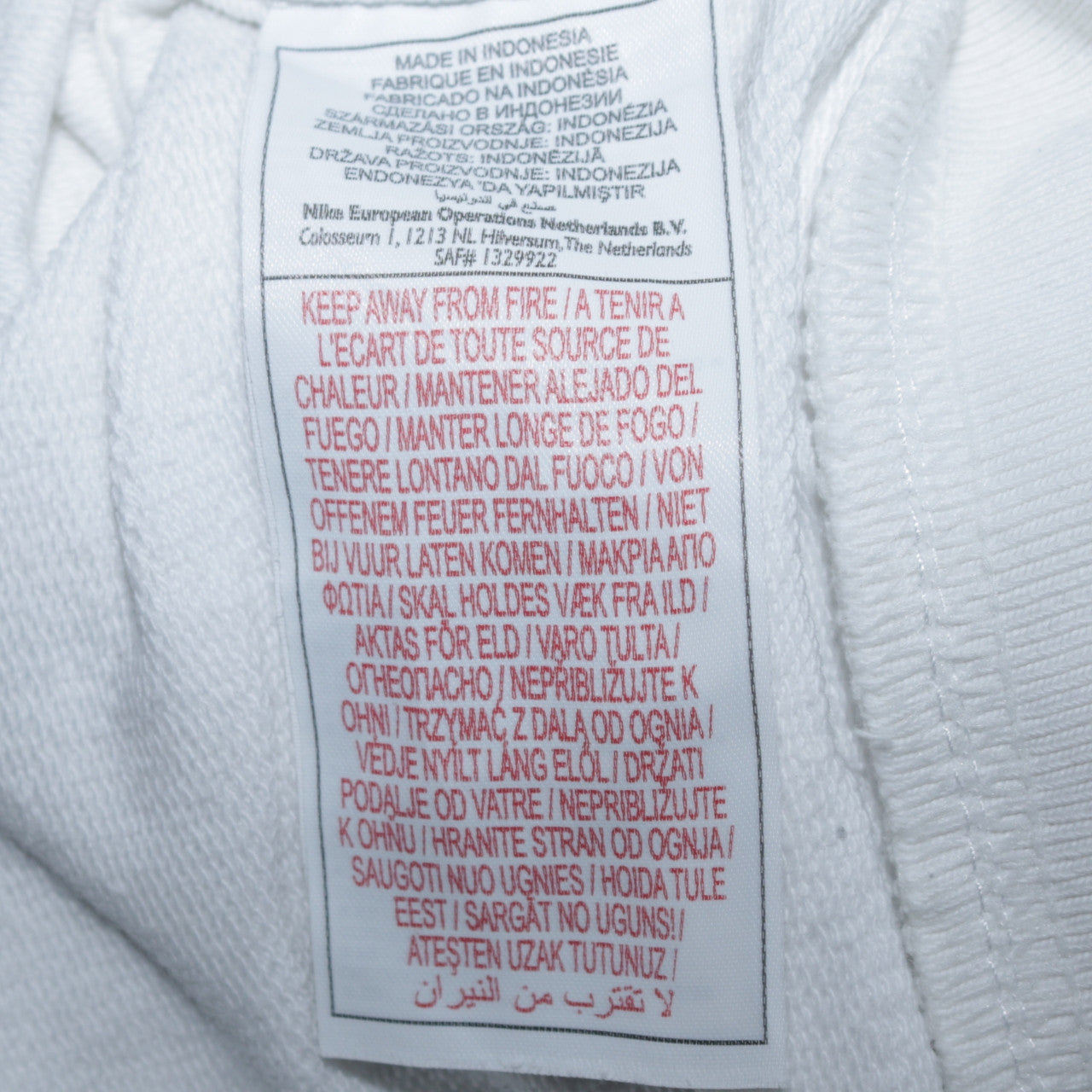 Nike Women White Full Zip Hoodie Sweatshirt Size 16/18 XL Sportswear