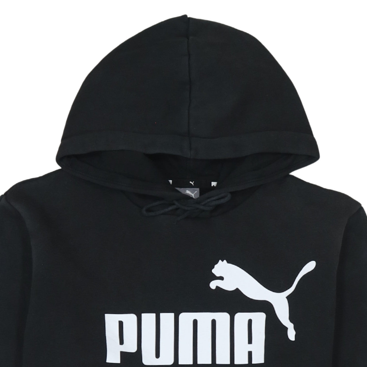 Puma Men's Black Pullover Hoodie Small Logo Sports Fleece
