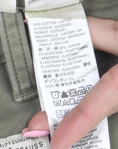 Levi's Men's Green XX Chino Trousers W32 L32 Regular Fit