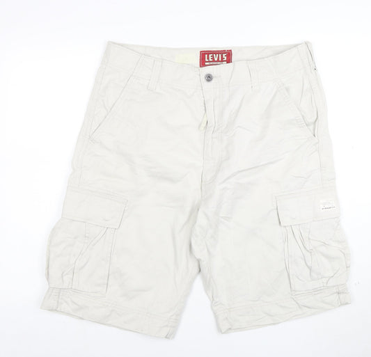 Levi's Men's Beige Cargo Shorts Size 36 Cotton Casual