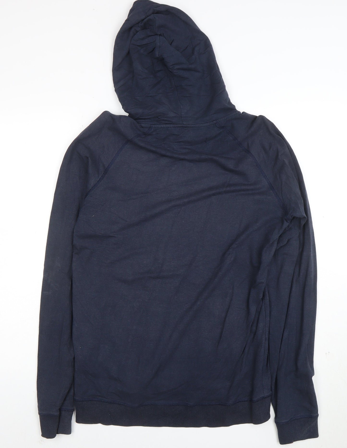 Weird Fish Men's Blue Pullover Hoodie M Graphic Print Lightweight