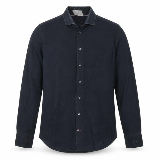 Tommy Hilfiger Men's Navy Slim Fit Button-Up Shirt Size 42 16.5