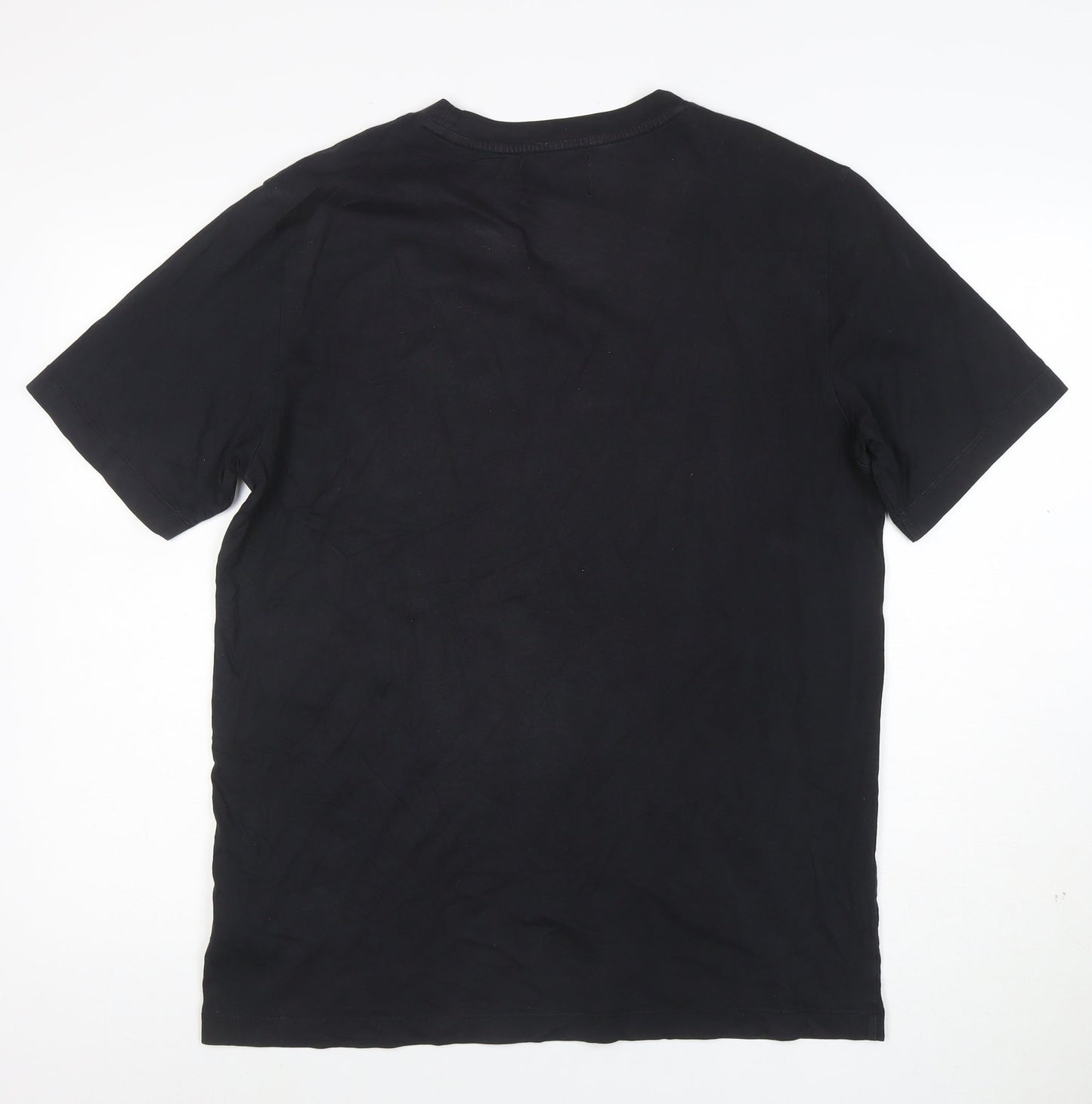 Calvin Klein Jeans Mens Black XL Logo Crew Neck Cotton T-Shirt