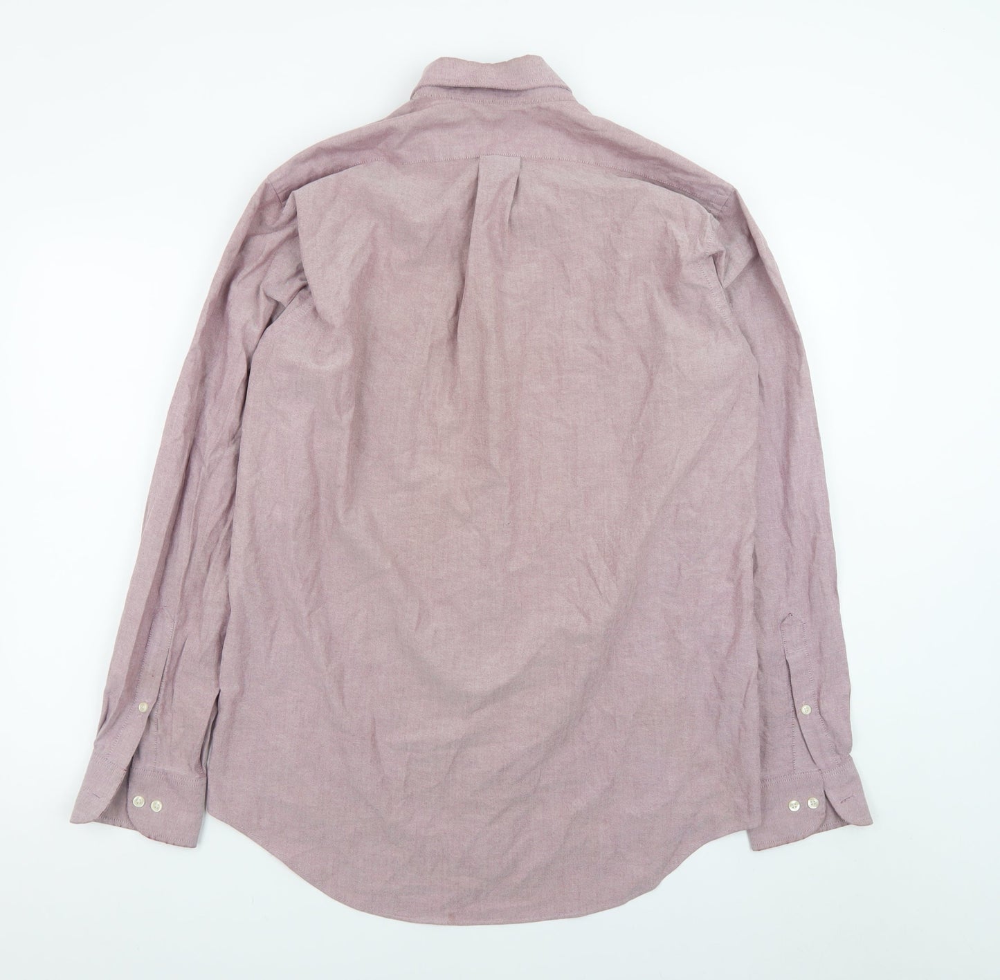 Chaps Men's Pink Classic Fit Oxford Button-Down Shirt 15.5 Long Sleeve