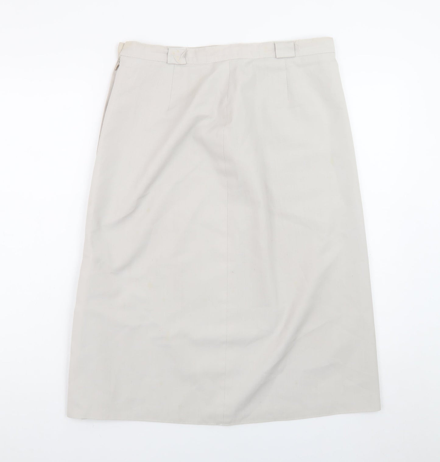 St Bernard Womens Beige Size 16 Straight Knee Length Skirt