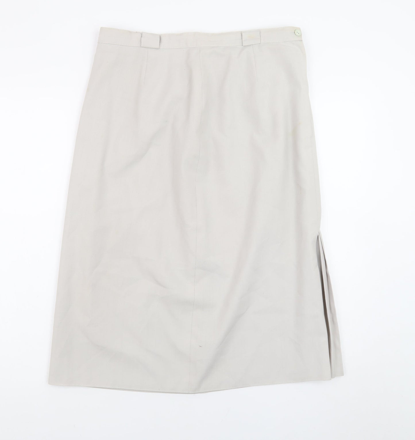 St Bernard Womens Beige Size 16 Straight Knee Length Skirt